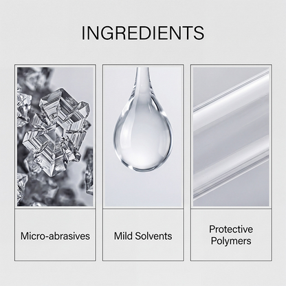 ✨ Poliermittel für verschiedene Oberflächen | Für Metall und Stein geeignet · Entfernt Kratzer und Oxidation und stellt den Glanz wieder her · Einfache Anwendung zum Selbermachen