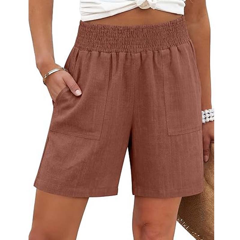 ✨ Weiche Freizeit-Shorts für Damen mit Seitentaschen, atmungsaktiv & alltagstauglich