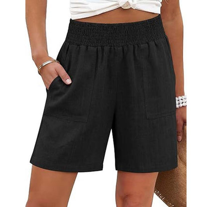 ✨ Weiche Freizeit-Shorts für Damen mit Seitentaschen, atmungsaktiv & alltagstauglich