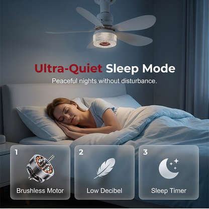 💡🔊 3-in-1 Deckenventilator mit Lampe & Bluetooth-Lautsprecher | Multifunktional & Praktisch