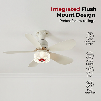 💡🔊 3-in-1 Deckenventilator mit Lampe & Bluetooth-Lautsprecher | Multifunktional & Praktisch