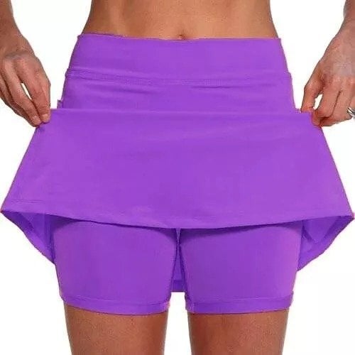 🏸 Sport-Rock mit integrierten Shorts – Anti-Scheuer, ideal für Tennis, Laufen & Gym!