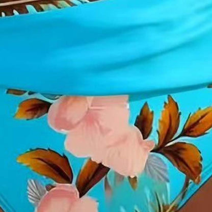 ✨ Hochtailliertes Blumen-Bikini-Set mit Wickel-Bikinitop | Strand- & Pooloutfit, figurbetonend