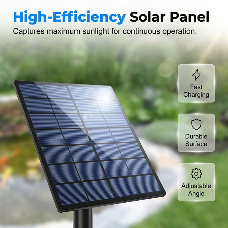 🐟 Solar-Teichbelüfter mit Luftpumpe – energieautark, leise & perfekt für sauberes, sauerstoffreiches Teichwasser