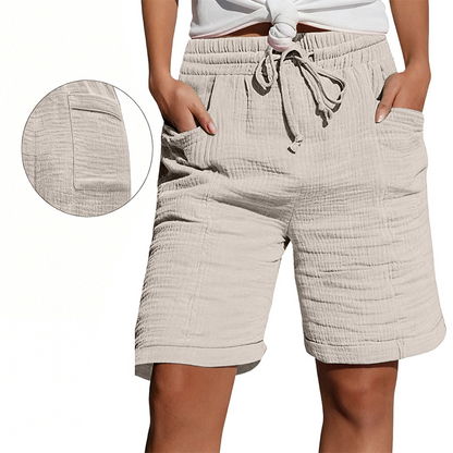 ✨ Elastische Bund-Shorts für Damen, atmungsaktiv & vielseitig kombinierbar