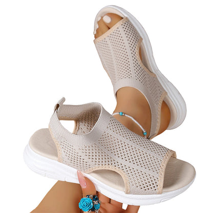 👡 Atmungsaktive Netzgewebe-Sandalen mit offener Zehenpartie für Damen | Bequem & leicht