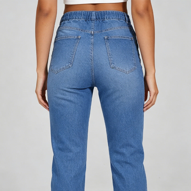 📢📢50%Rabatt!!!🎉✨Lässige Damen Jeans-Jogger mit Kordelzug