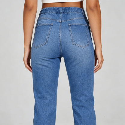 📢📢50%Rabatt!!!🎉✨Lässige Damen Jeans-Jogger mit Kordelzug