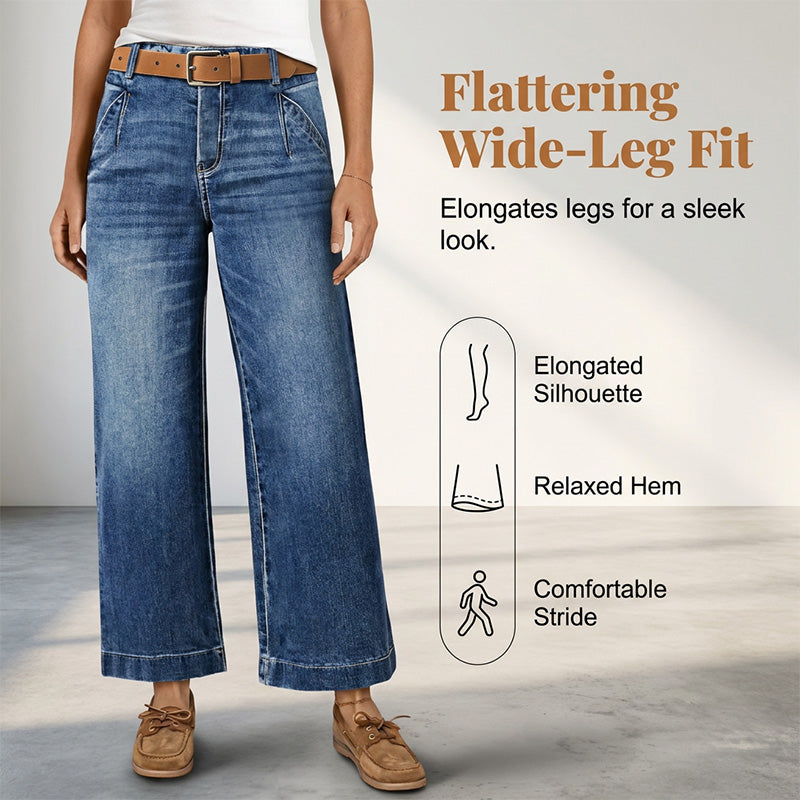 ✨ Gerade-Bein-Jeans mit hoher Taille, klassisch & vielseitig kombinierbar