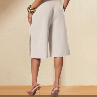 😍 2026 HOT SALE – 50% OFF! 💖 Women's Chic Tie-Front Wide-Leg Culottes – eleganter Look, luftiger Schnitt & vielseitig – perfekt für Büro, Alltag & besondere Anlässe