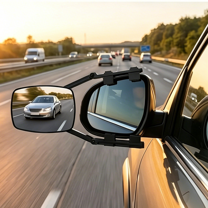 🔥 NUR FÜR KURZE ZEIT 50% RABATT! 🚛 Verstellbarer ausziehbarer Anhängerspiegel für mehr Sicht & sicheres Ziehen