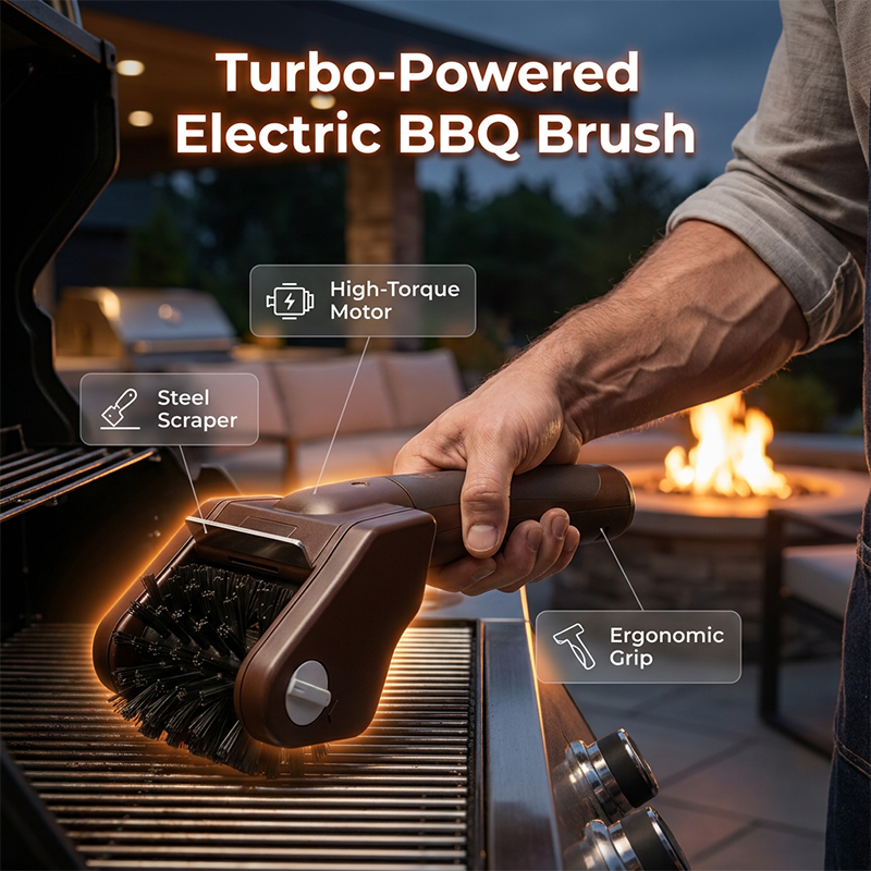 ⚡ Elektrische Reinigungsbürste für BBQ-Grills – kraftvoll & mühelose Grillpflege