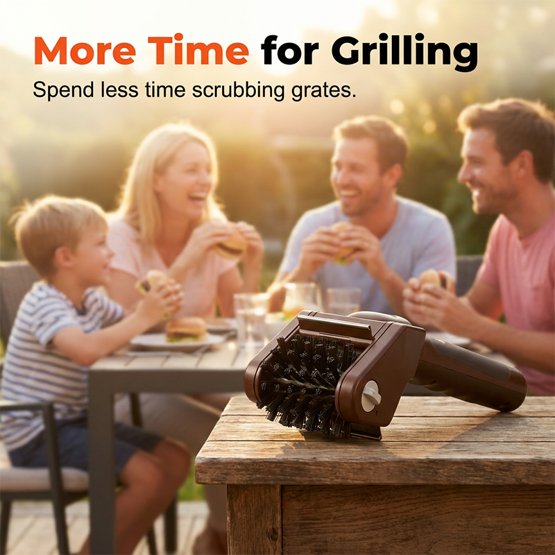 ⚡ Elektrische Reinigungsbürste für BBQ-Grills – kraftvoll & mühelose Grillpflege