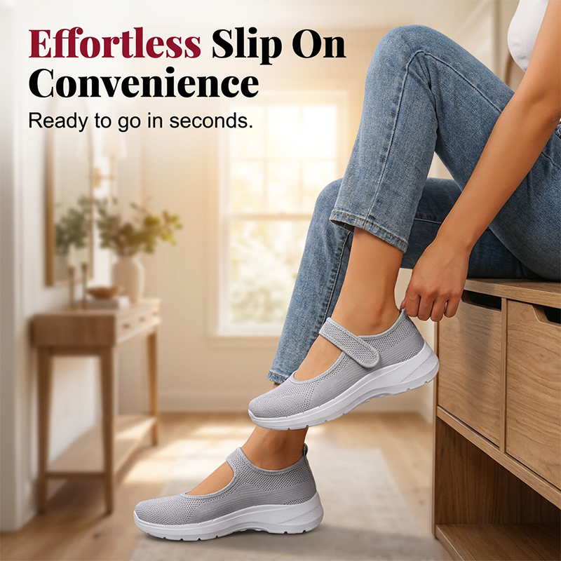 👟 Bequeme Plateausneaker mit verstellbarem Riemchen – rutschfest & modisch