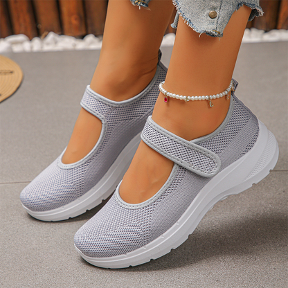 👟 Bequeme Plateausneaker mit verstellbarem Riemchen – rutschfest & modisch