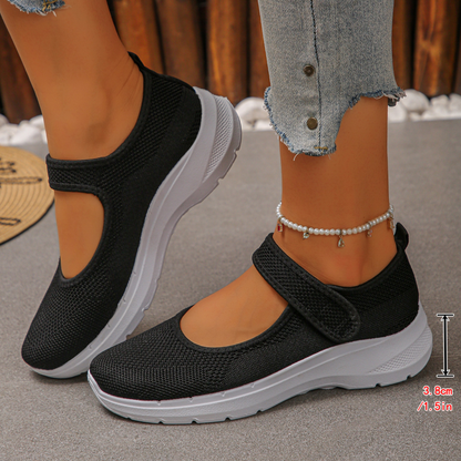 👟 Bequeme Plateausneaker mit verstellbarem Riemchen – rutschfest & modisch