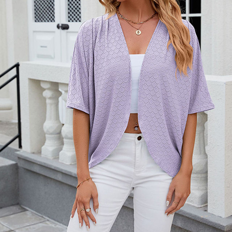 🥳 HEISSER SALE 2026 – 50% RABATT! 💞 50.000+ VERKAUFT! Lässige, weiche Strickjacke mit halben Ärmeln für Damen – bequem & vielseitig