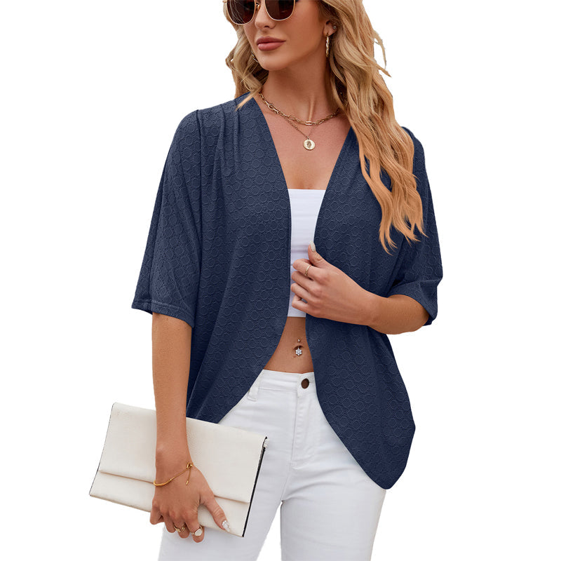 🥳 HEISSER SALE 2026 – 50% RABATT! 💞 50.000+ VERKAUFT! Lässige, weiche Strickjacke mit halben Ärmeln für Damen – bequem & vielseitig
