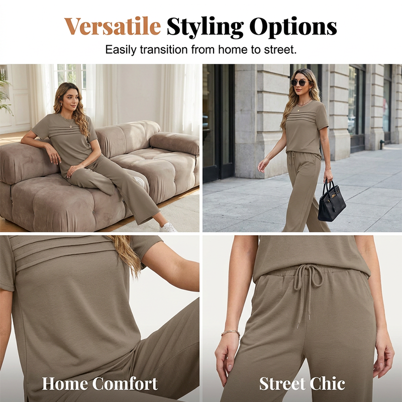 🛋️ 2-teiliges Loungewear-Set für Damen – weich, bequem & perfekt für entspannte Tage zu Hause