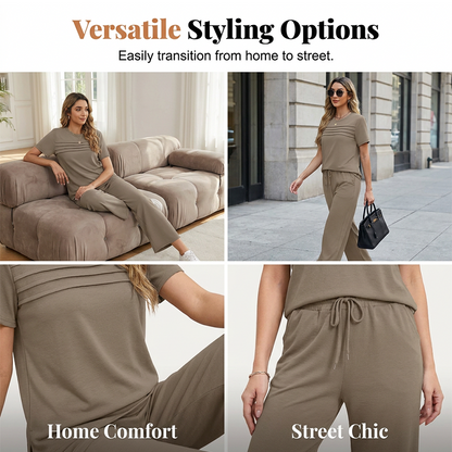 🛋️ 2-teiliges Loungewear-Set für Damen – weich, bequem & perfekt für entspannte Tage zu Hause