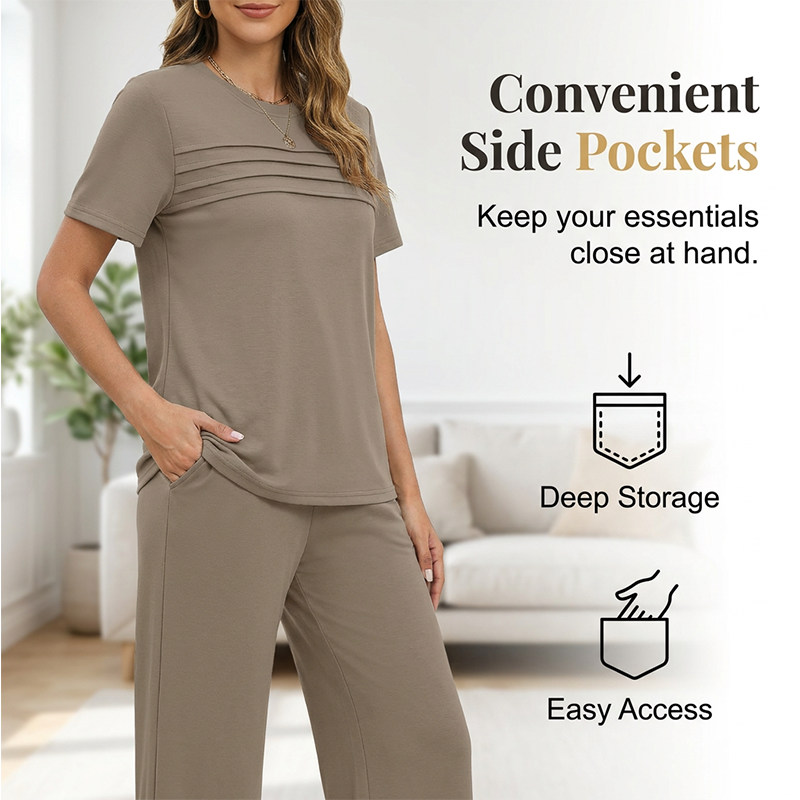🛋️ 2-teiliges Loungewear-Set für Damen – weich, bequem & perfekt für entspannte Tage zu Hause