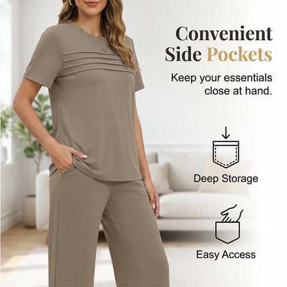 🛋️ 2-teiliges Loungewear-Set für Damen – weich, bequem & perfekt für entspannte Tage zu Hause