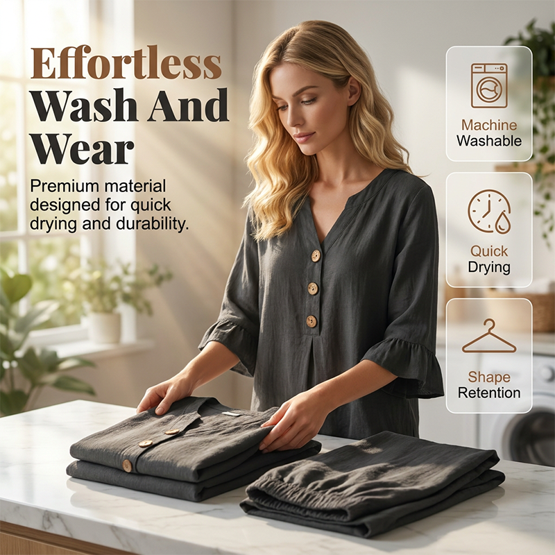 🍃 Fühlt sich an wie eine zweite Haut! Unser ultra-leichtes & atmungsaktives Homewear-Set – perfekt für entspannte Tage, Homeoffice & Reisen