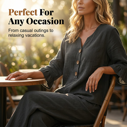🍃 Fühlt sich an wie eine zweite Haut! Unser ultra-leichtes & atmungsaktives Homewear-Set – perfekt für entspannte Tage, Homeoffice & Reisen