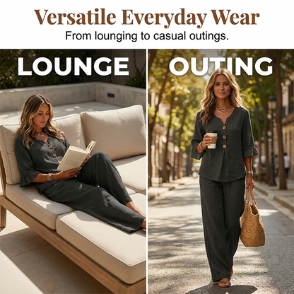 🍃 Fühlt sich an wie eine zweite Haut! Unser ultra-leichtes & atmungsaktives Homewear-Set – perfekt für entspannte Tage, Homeoffice & Reisen