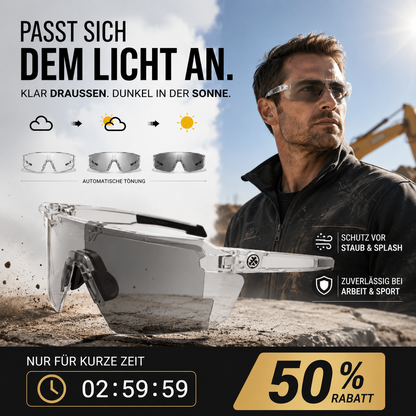 🕶️ 50% RABATT! 🏍️ Motorrad-Schutzbrille für Tag & Nacht – UV400, polarisierend & gelbe Nachtlinse – Perfekter Sitz & klare Sicht unter jedem Helm