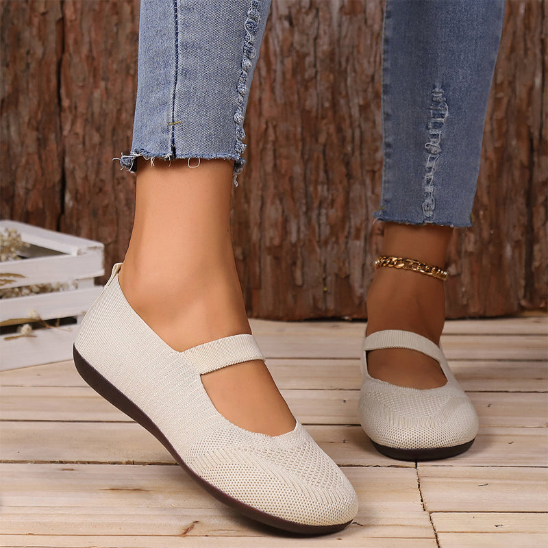 👟 Atmungsaktive Damen-Knit-Flats – weich, leicht & bequem auch bei langen Spaziergängen