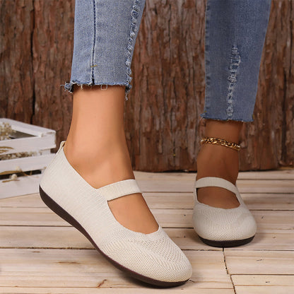 👟 Atmungsaktive Damen-Knit-Flats – weich, leicht & bequem auch bei langen Spaziergängen