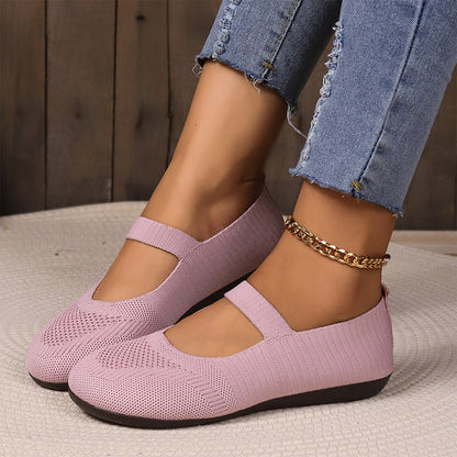 👟 Atmungsaktive Damen-Knit-Flats – weich, leicht & bequem auch bei langen Spaziergängen