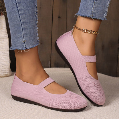 👟 Atmungsaktive Damen-Knit-Flats – weich, leicht & bequem auch bei langen Spaziergängen