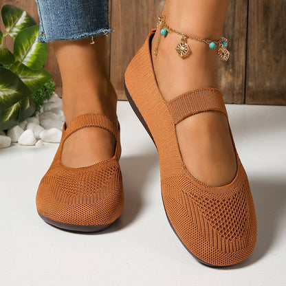 👟 Atmungsaktive Damen-Knit-Flats – weich, leicht & bequem auch bei langen Spaziergängen