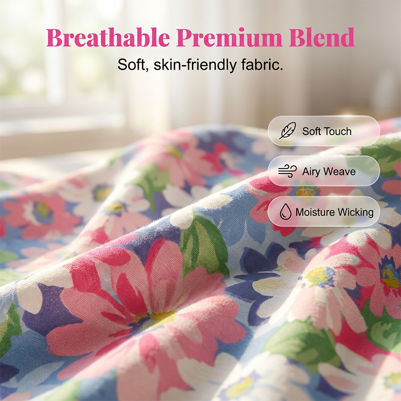 🌸 Sommerliche Blumenmuster-Hose mit elastischem Bund – lässig, stylisch & vielseitig kombinierbar