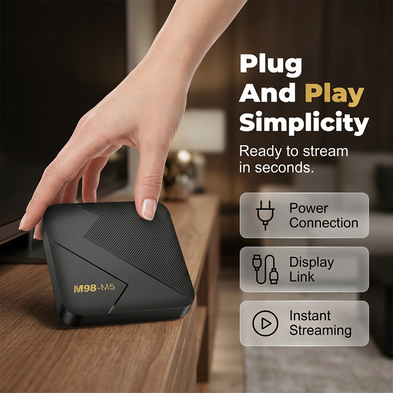 🚀 Leistungsstarke TV-Box mit WLAN & Bluetooth – verwandelt jeden Fernseher in einen Smart TV