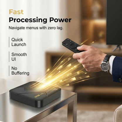 🚀 Leistungsstarke TV-Box mit WLAN & Bluetooth – verwandelt jeden Fernseher in einen Smart TV