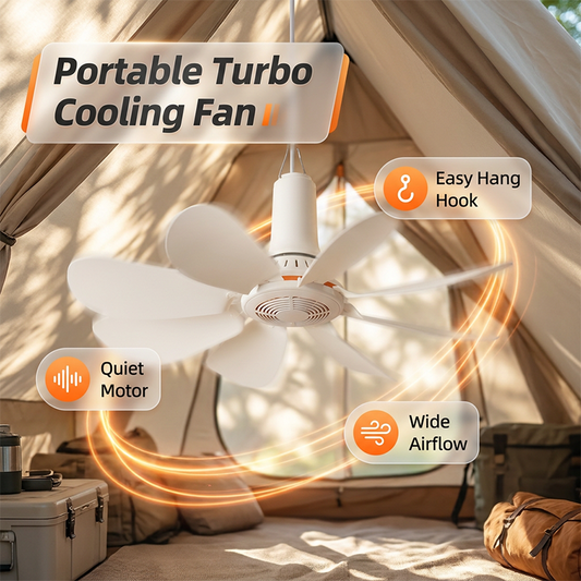 🌀 LAST DAY SALE – 50% OFF! 🔥 Portable Mini Ceiling Fan with Hanging Hook – kompakt, leistungsstark & vielseitig – perfekt für Zuhause, Camping & unterwegs