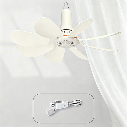 🏆LAST DAY SALE 50% OFF🔥Portable Mini Ceiling Fan with Hanging Hook