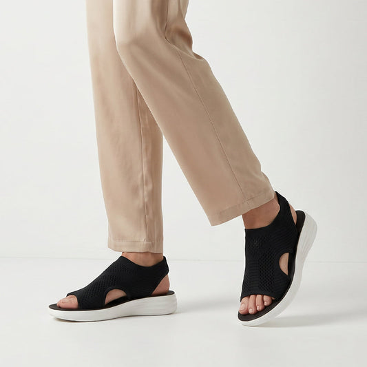 👡 Damen Platform Open-Toe Sandalen – bequemer Plateauabsatz, luftiges Design & perfekt für Strand, Alltag & Freizeit