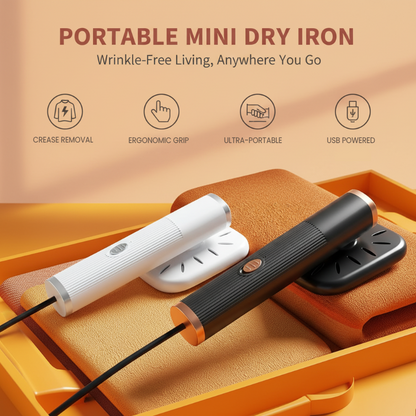 👕 Portables Mini-USB-Handbügeleisen – kompakt, leicht & perfekt für Reisen, Büro & Zuhause – schnell einsatzbereit