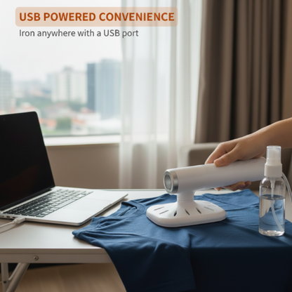 👕 Portables Mini-USB-Handbügeleisen – kompakt, leicht & perfekt für Reisen, Büro & Zuhause – schnell einsatzbereit
