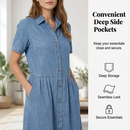 Elegantes und lässiges Jeanskleid für Damen