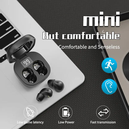 🎧 Mini-Kabellose Ohrhörer mit LED-Digitaldisplay-Ladecase – kompaktes Design, klarer Sound & lange Akkulaufzeit – perfekt für Sport, Reisen & Alltag – mit Echtzeit-Batterieanzeige
