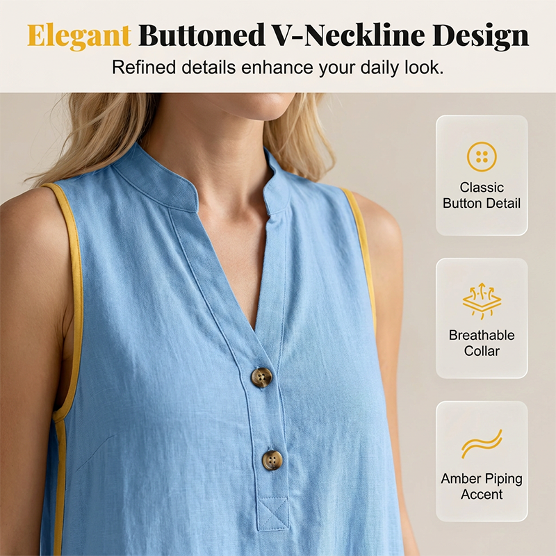 ✨ Tunika-Kleid mit V-Ausschnitt & lockerer Passform – figurschmeichelnd, knitterarm & einfach anzuziehen