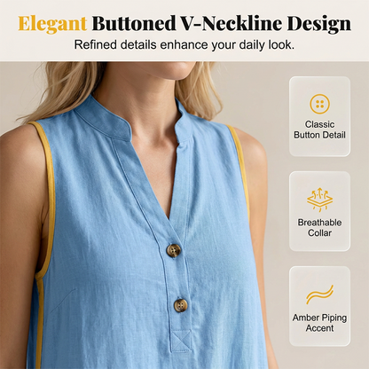 ✨ Tunika-Kleid mit V-Ausschnitt & lockerer Passform – figurschmeichelnd, knitterarm & einfach anzuziehen