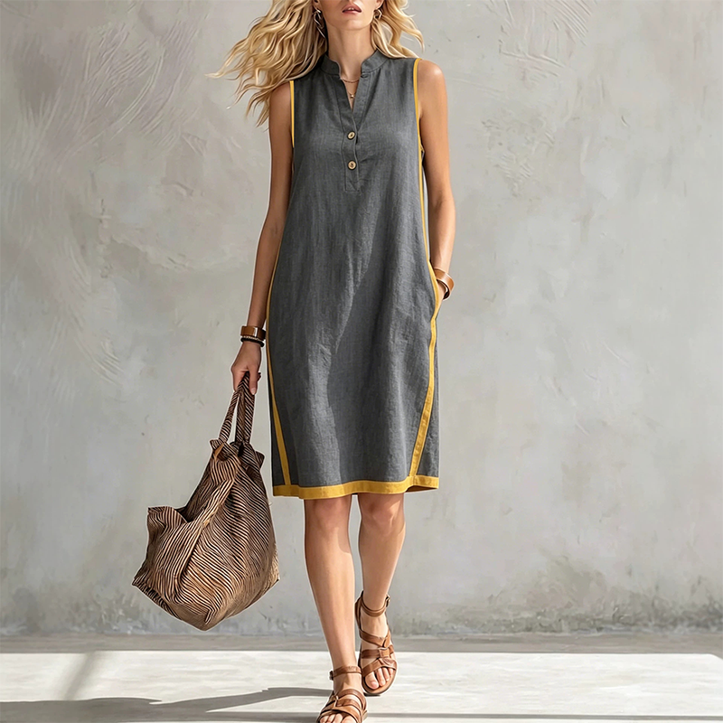 ✨ Tunika-Kleid mit V-Ausschnitt & lockerer Passform – figurschmeichelnd, knitterarm & einfach anzuziehen