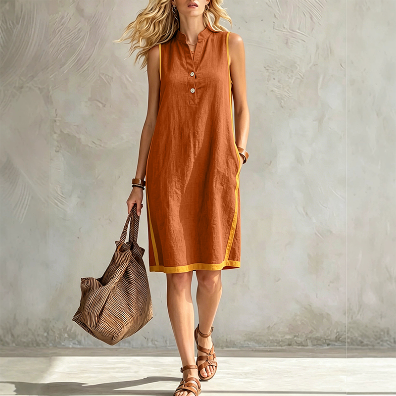 ✨ Tunika-Kleid mit V-Ausschnitt & lockerer Passform – figurschmeichelnd, knitterarm & einfach anzuziehen