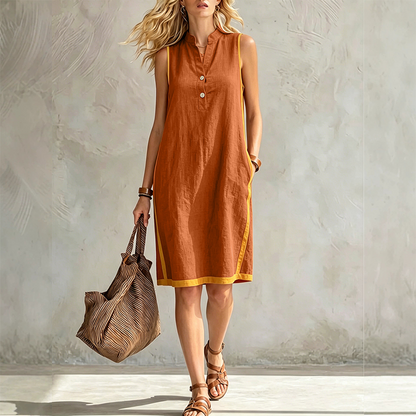 ✨ Tunika-Kleid mit V-Ausschnitt & lockerer Passform – figurschmeichelnd, knitterarm & einfach anzuziehen